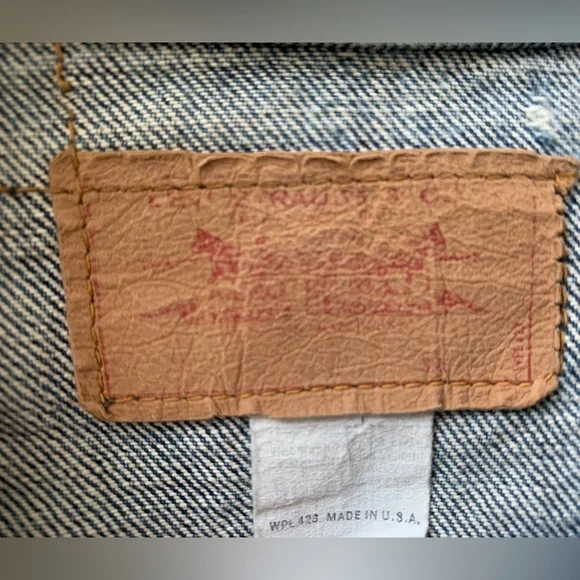 Levi’s Vintage Denim Jacket w/ Black Flag Patch & Sweet Embroidery. Super Rad ⚡️ - Picture 12 of 12